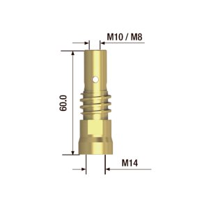 FUBAG Адаптер контактного наконечника сварочного аппарата  M10х60 мм (2 шт.) в Владимире фото
