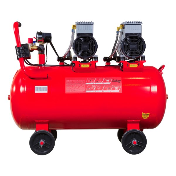 Компрессор воздушный безмасляный малошумный FUBAG OLS 500/100 CM2х2 + Набор пневмоинструмента (5 предметов) в ПОДАРОК в Владимире фото