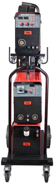 Сварочный полуавтомат INMIG 500T DW SYN + Подающий механизм DRIVE INMIG DW SYN + Шланг-пакет 5 м + Горелка FB 500 3 м + Блок жидкостного охлаждения + Тележка в Владимире фото