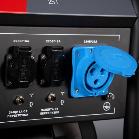 Бензиновый генератор с электростартером и коннектором автоматики FUBAG BS 7500 A ES в Владимире фото