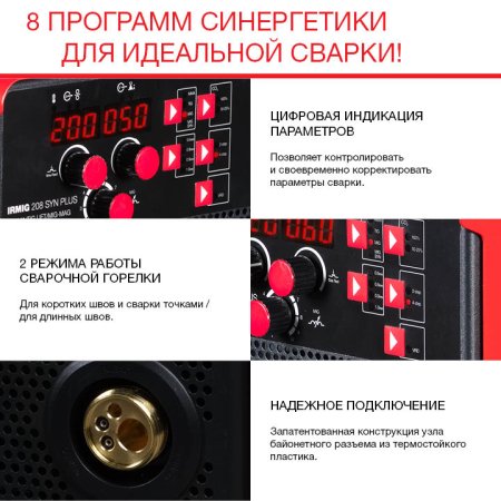 Полуавтомат сварочный FUBAG IRMIG 208 SYN PLUS c горелкой FB 250 3 м в Владимире фото