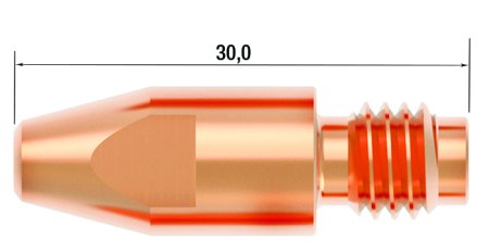 FUBAG Контактный наконечник M8 X 30мм CUCRZR 1.2мм /.045 дюйма (10 шт.) в Владимире фото