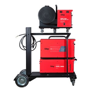 Полуавтомат сварочный FUBAG XMIG 500T DW PULSE  + подающий механизм DRIVE XMIG DW PULSE  + горелка FB 550W 3m  + блок жидкостного охлаждения Cool XMIG  + шланг-пакет 5 метров 95 мм2 14 pol с жидкостным охлаждением + тележка XM в Владимире фото